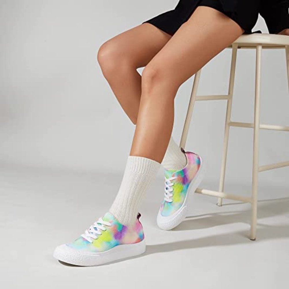 Pink tie Dye Fashion Tennis Shoes Sneakers